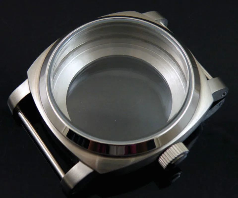 44mm brushed stainless steel watch Case fit for eta 6497 6498 ST36 mechanical hand wind movement
44mm brushed stainless steel watch Case fit for eta 6497 6498 ST36 mechanical hand wind movement