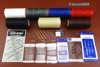 17pcs Leather Craft Sawing Stitching Needle Waxed Thread Tool Set Kit Carving Stamping Knife Cutter Punch Chisel Edger Creaser
17pcs Leather Craft Sawing Stitching Needle Waxed Thread Tool Set Kit Carving Stamping Knife Cutter Punch Chisel Edger Creaser