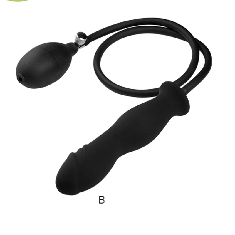 Inflatable Anal Plug Silicone Anal Dilator Anal Open Expand Prostate Massager Butt Plug Dildo Mastubator Sex Toys For Women Men