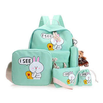 4Pcs/Sets 2018 Cartoon Cartoon Printing School bags Canvas Schoolbags for Teenage Cute Girls Bookbag Children Backpacks
4Pcs/Sets 2018 Cartoon Cartoon Printing School bags Canvas Schoolbags for Teenage Cute Girls Bookbag Children Backpacks