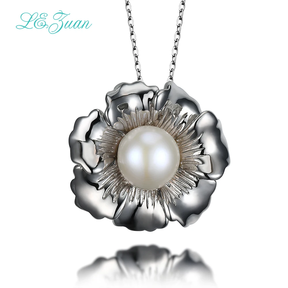 L&zuan S925 Silver Women Necklace Romantic luxury Flower Natural Freshwater Pearl Pendant Fine Jewelry Party Gift 
L&zuan S925 Silver Women Necklace Romantic luxury Flower Natural Freshwater Pearl Pendant Fine Jewelry Party Gift