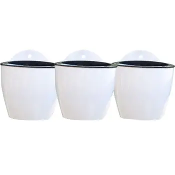 Self Watering Plant Flower Pot Wall Hanging Round Resin Plastic Planter Basket Garden Supply Home Garden Without Hooks
Self Watering Plant Flower Pot Wall Hanging Round Resin Plastic Planter Basket Garden Supply Home Garden Without Hooks