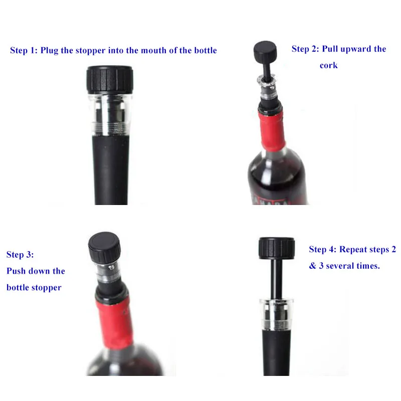 Red Wine Tool Vacuum Freshness Retaining Bottle Stopper Preserver Sealer Plug Cap Air Pump for Bottles Kitchen Bar Accessories
Red Wine Tool Vacuum Freshness Retaining Bottle Stopper Preserver Sealer Plug Cap Air Pump for Bottles Kitchen Bar Accessories