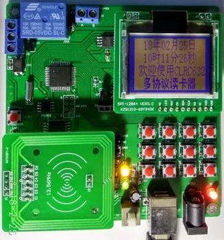 Radio frequency RFID RC632 reader development board ISO14443A/B ISO15693 protocol
Radio frequency RFID RC632 reader development board ISO14443A/B ISO15693 protocol