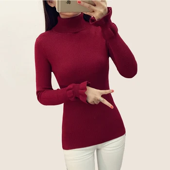 2017 Winter women turtleneck cashmere sweater female casual knitted sweater pullovers pull female gray oversized knitwear QH0702
2017 Winter women turtleneck cashmere sweater female casual knitted sweater pullovers pull female gray oversized knitwear QH0702