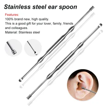 1pc stainless steel artifact clean ear pick tool spoon child adult ear cleaning tool
1pc stainless steel artifact clean ear pick tool spoon child adult ear cleaning tool