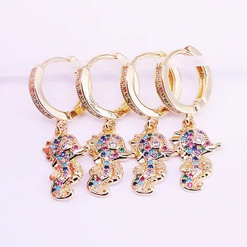 5Pairs Women girl fashion jewelry Gold filled micro pave rainbow cubic zirconia animal dangle charm earring
5Pairs Women girl fashion jewelry Gold filled micro pave rainbow cubic zirconia animal dangle charm earring