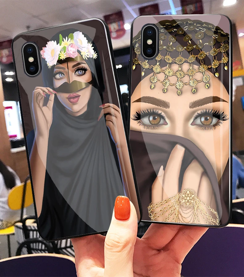Woman In Hijab Face Muslim Islamic Gril Eyes Toughened glass soft TPU phone cover for iPhone MAX XR XS X10 6 6S 7 8 6 7 8Plus
Woman In Hijab Face Muslim Islamic Gril Eyes Toughened glass soft TPU phone cover for iPhone MAX XR XS X10 6 6S 7 8 6 7 8Plus