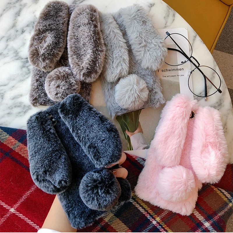 Furry Lovely 3D Rabbit Style Cover Protection Case For Cubot Note plus S Magic Max Nova R9 Skin TPU Silicone Etui |