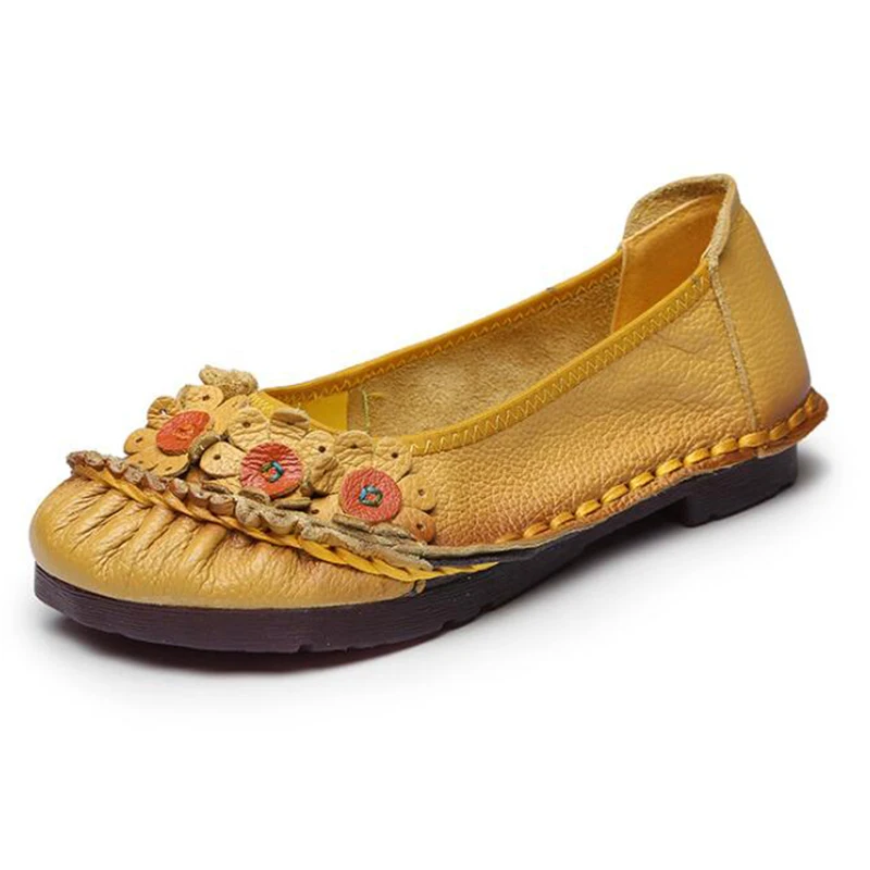 2019 Women Shoes Woman Genuine Leather Flat Shoes Floral Hand-sewn Leather Loafers Female Casual Shoes Women Flats dd103
2019 Women Shoes Woman Genuine Leather Flat Shoes Floral Hand-sewn Leather Loafers Female Casual Shoes Women Flats dd103