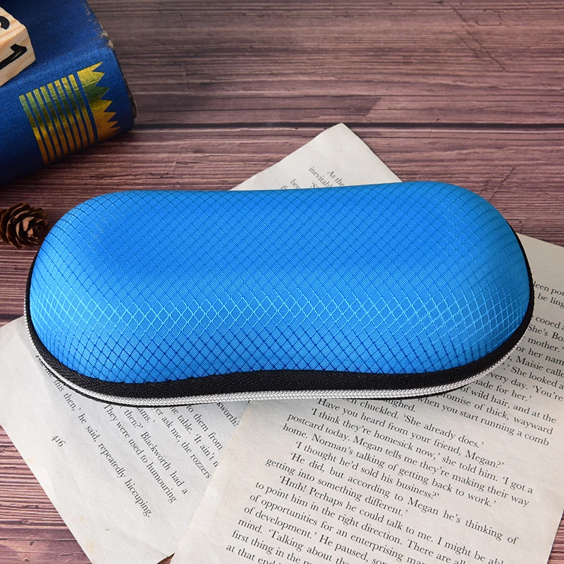 Portable Fiber Colorful Cover Sunglasses Case For Women Glasses Box With Zipper Eyewear Cases Accessories | Аксессуары для одежды
