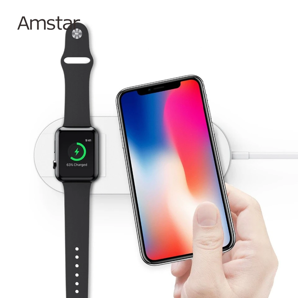 Amstar Airpower Wireless Charger 10W Fast Wireless Charging for Samsung S9 S8 Note9 for iPhone X XS Max XR 8 Apple Watch 4 3 2 1
Amstar Airpower Wireless Charger 10W Fast Wireless Charging for Samsung S9 S8 Note9 for iPhone X XS Max XR 8 Apple Watch 4 3 2 1