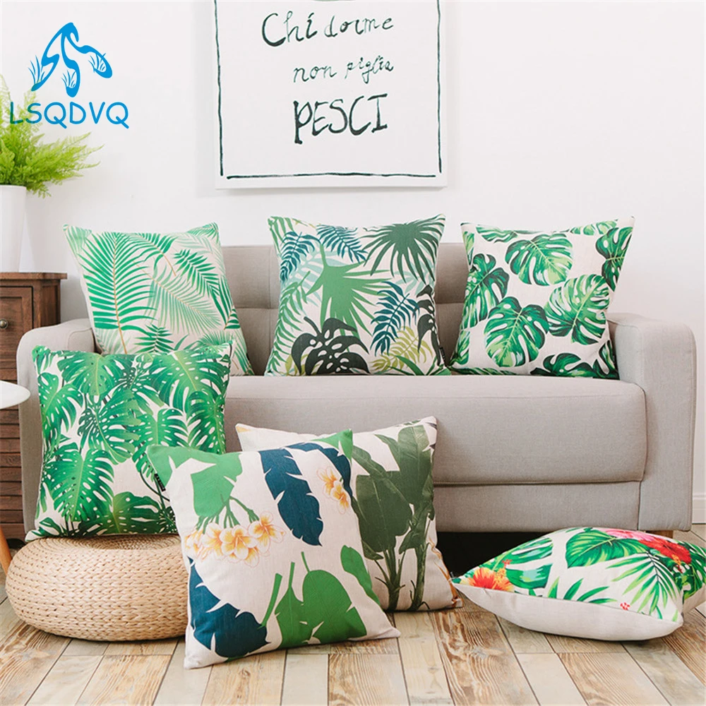 Decorative Throw Pillow Tropical Green Plants Palm Monstera Cotton Linen Cushion Cover Decoration For Sofa Home Almofadas 45x45
Decorative Throw Pillow Tropical Green Plants Palm Monstera Cotton Linen Cushion Cover Decoration For Sofa Home Almofadas 45x45