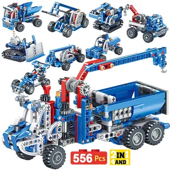556PCS 4in1 Engineered Crane Compatible Technic Vehicle Building Block City Construction Bricks Toys for Children Boys
556PCS 4in1 Engineered Crane Compatible Technic Vehicle Building Block City Construction Bricks Toys for Children Boys
