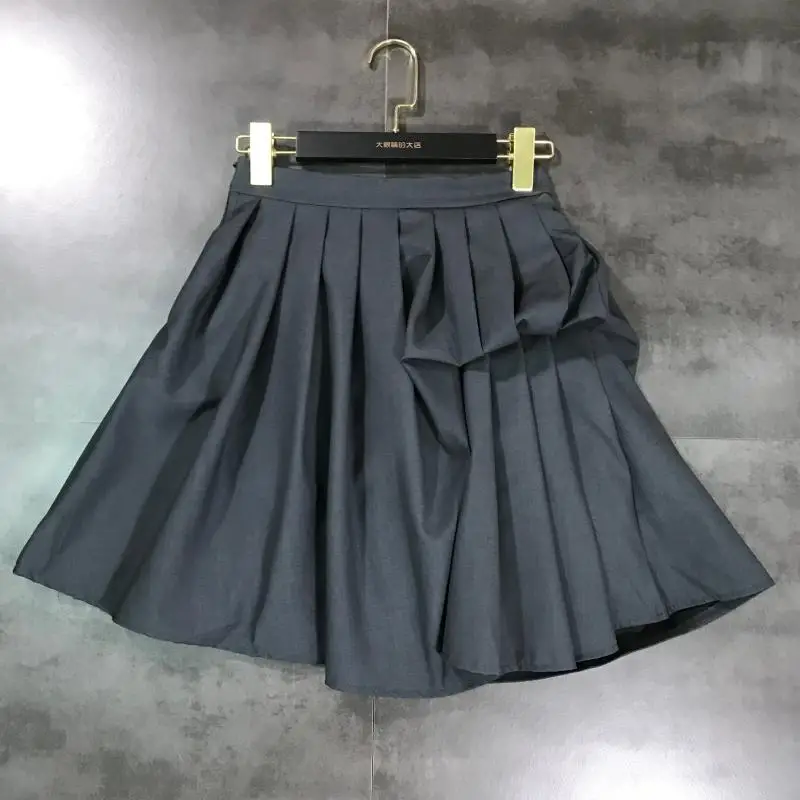 Cakucool Summer Spring Mini Skirts Pleated Asymmetrical Puff Designer Skirts Slim Empire Grey Preppy Short Skirt
Cakucool Summer Spring Mini Skirts Pleated Asymmetrical Puff Designer Skirts Slim Empire Grey Preppy Short Skirt