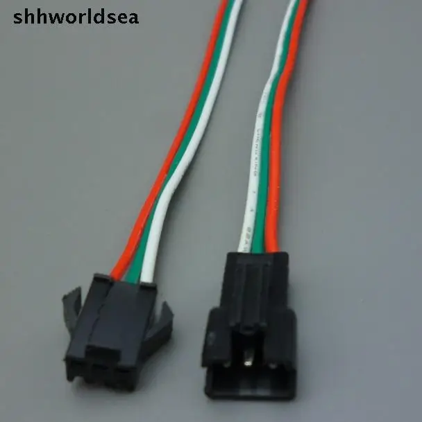 Shhworldsea 100 комплектов JST 2 54 мм SM 3-контактный многополюсный автомобильный разъем с