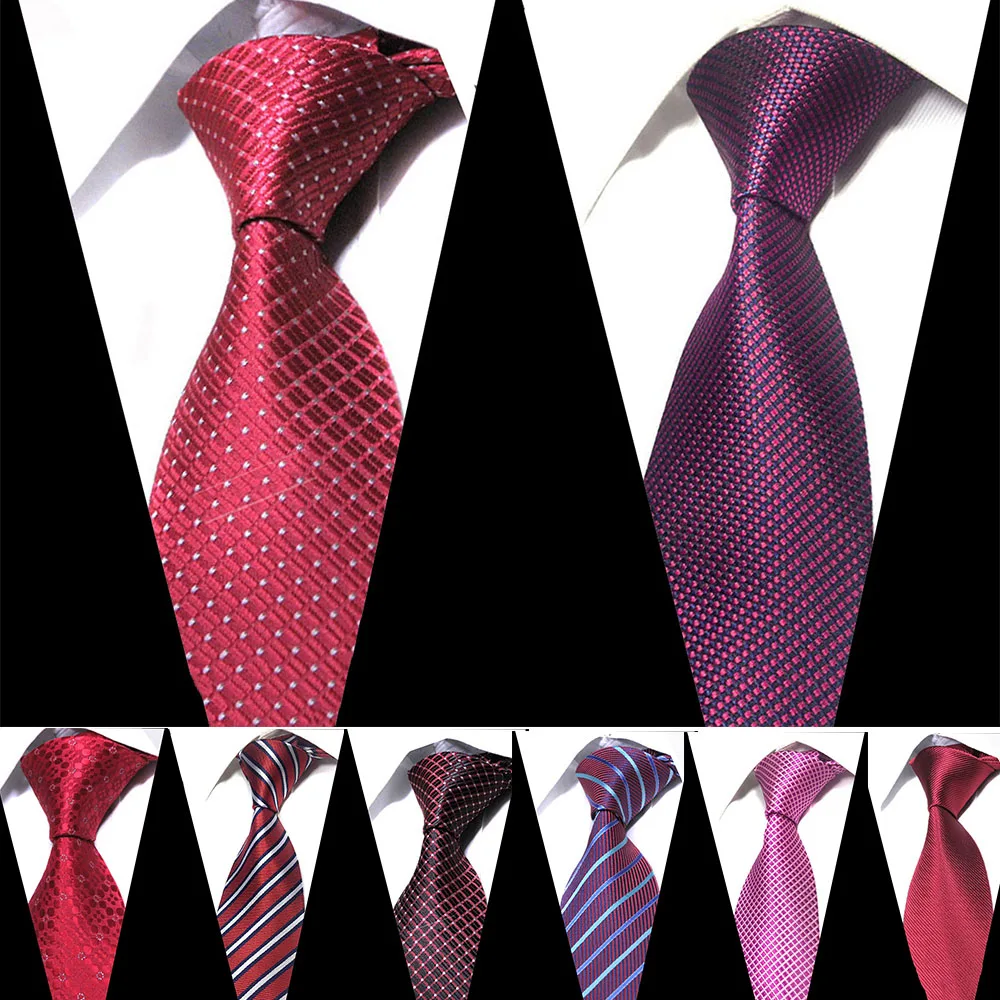New Men's 8 cm Fashion White Black Ties Purple Striped Tie Gold Necktie Red Wedding Neck Tie For Men Formal Business Suit 
New Men's 8 cm Fashion White Black Ties Purple Striped Tie Gold Necktie Red Wedding Neck Tie For Men Formal Business Suit