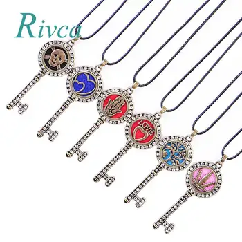 Rivca Newest Jewelry 6Pcs/lot 25mm Floating Oil Diffuser The Key Locket Necklace & pendant For Women Christmas Gift M00148
Rivca Newest Jewelry 6Pcs/lot 25mm Floating Oil Diffuser The Key Locket Necklace & pendant For Women Christmas Gift M00148