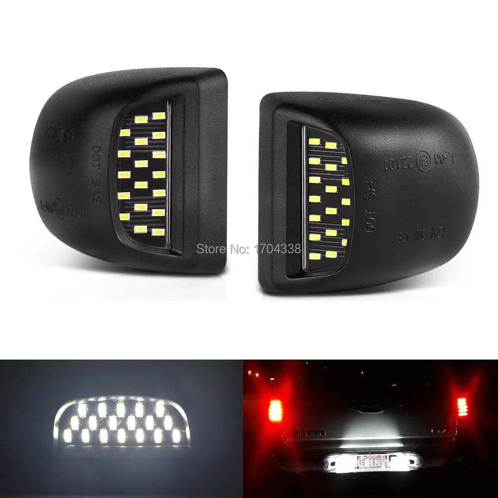 2Pcs White 18smd LED License Plate Light Housing IP68 For Chevy Silverado Suburban Cadillac Escalade GMC Sierra
2Pcs White 18smd LED License Plate Light Housing IP68 For Chevy Silverado Suburban Cadillac Escalade GMC Sierra