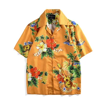 Hi-end Fashion Street Men's Shirts Floral Printed Turn-down Collar Hawaii Shirts Men 2019 Summer Retro Shirts
Hi-end Fashion Street Men's Shirts Floral Printed Turn-down Collar Hawaii Shirts Men 2019 Summer Retro Shirts
