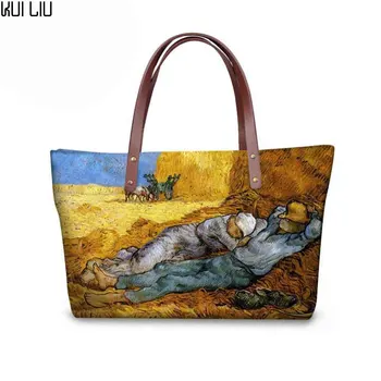 Shopping Bag Van Famous Painting 3D Custom Bags Women Drop Shipping Canvas Large Handbags Travel Tote Bolsa Feminina Sac a Main
Shopping Bag Van Famous Painting 3D Custom Bags Women Drop Shipping Canvas Large Handbags Travel Tote Bolsa Feminina Sac a Main