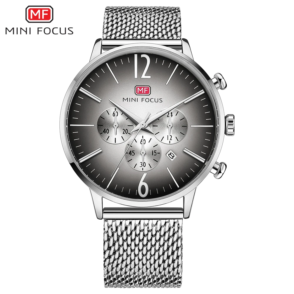 MINI FOCUS 2019 Fashion Urban Quartz Watch Men Ultra Thin Mesh Strap Chronograph 3 Dials 6 Hands Calendar Multifunction Watches
MINI FOCUS 2019 Fashion Urban Quartz Watch Men Ultra Thin Mesh Strap Chronograph 3 Dials 6 Hands Calendar Multifunction Watches