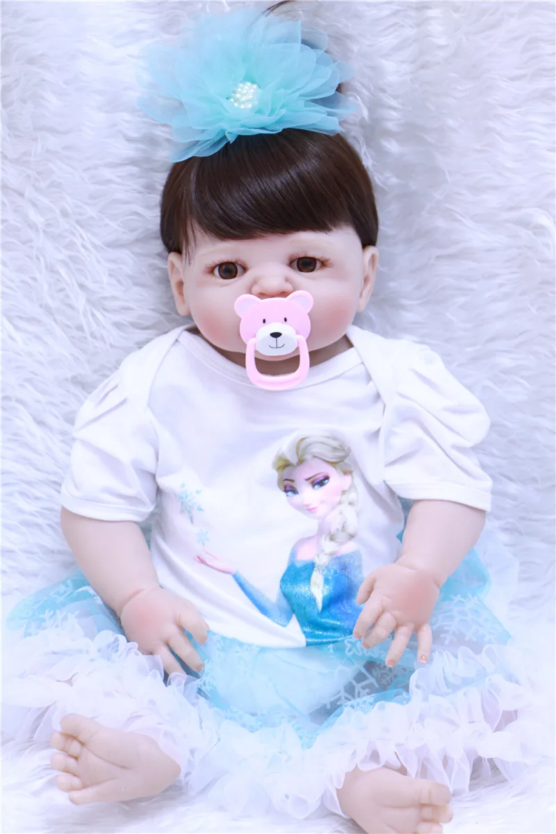 NPK 23" Full Body Silicone Reborn Baby princess doll toy bathe Play House dolls modeling reborn bonecas kids gift doll toys
NPK 23" Full Body Silicone Reborn Baby princess doll toy bathe Play House dolls modeling reborn bonecas kids gift doll toys