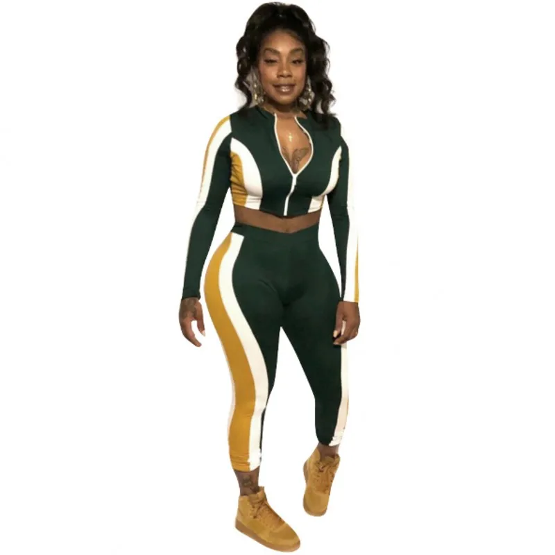 Zmvkgsoa Female Sweat Suit Women Two Piece Outfits Clothing Autumn Tracksuit Set Sweatshirt Zip Crop Top And Long Pants Y10402
Zmvkgsoa Female Sweat Suit Women Two Piece Outfits Clothing Autumn Tracksuit Set Sweatshirt Zip Crop Top And Long Pants Y10402
