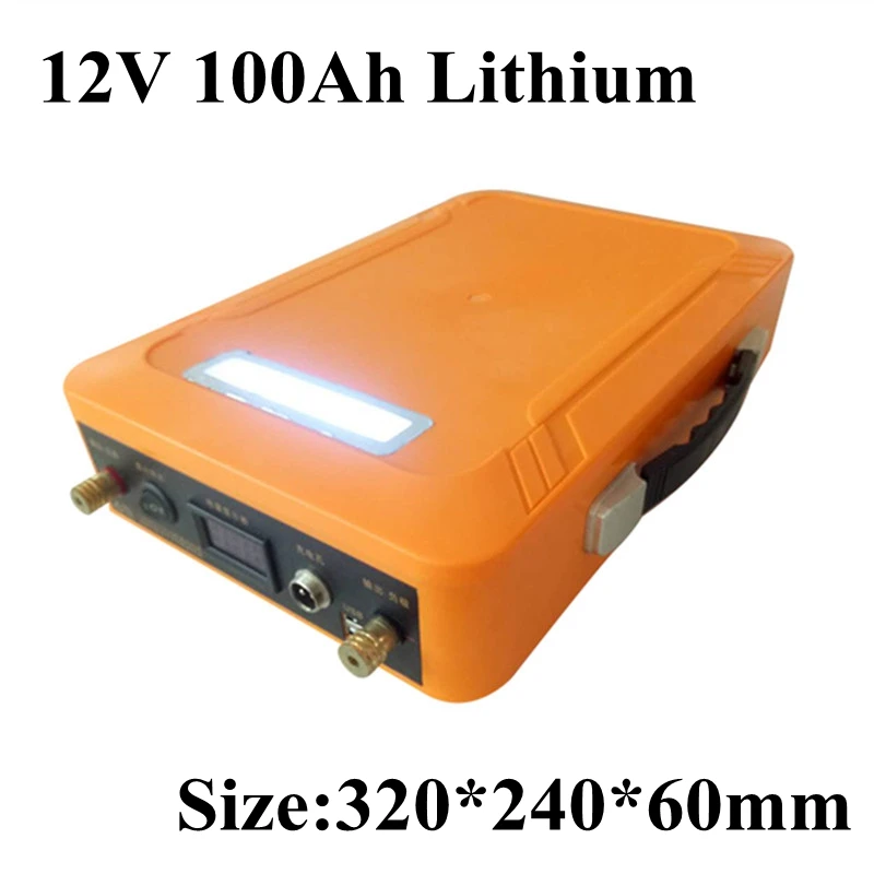 12V 100AH Lithium ion lipo li-ion Battery with Case BMS USB 5v LED light for solar EV Car Golf Cycling Electric Bicycle Part
12V 100AH Lithium ion lipo li-ion Battery with Case BMS USB 5v LED light for solar EV Car Golf Cycling Electric Bicycle Part