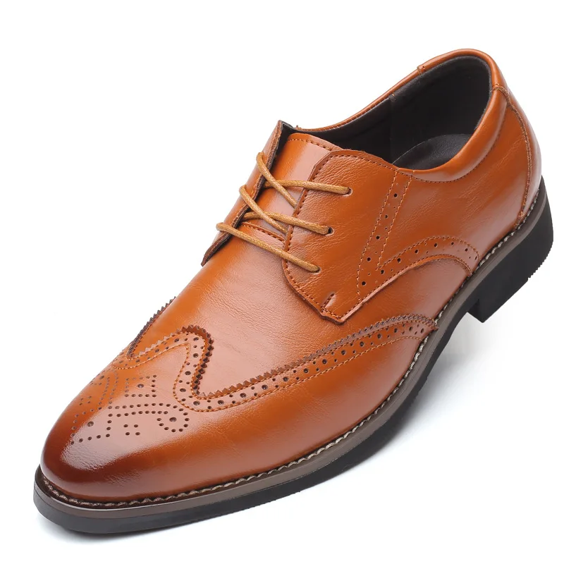 37~48 Plus Size Mens Lace Up Derby Brogue Shoes Men Pointed Toe Dress Weddings Shoes Formal Business Office Suit Leather Shoe
37~48 Plus Size Mens Lace Up Derby Brogue Shoes Men Pointed Toe Dress Weddings Shoes Formal Business Office Suit Leather Shoe