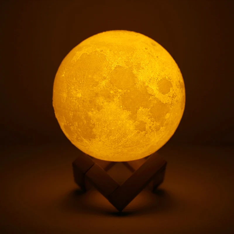 Rechargeable 3D Print Moon Lamp LED Night Light 2 Color Change Touch Switch Luna Bedroom Moon Light For Creative Gift Home Decor
Rechargeable 3D Print Moon Lamp LED Night Light 2 Color Change Touch Switch Luna Bedroom Moon Light For Creative Gift Home Decor