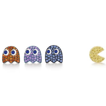 Singe Mini Cute Stud Earrings for Pac-Man Zircon Colors Earrings Unique Creative Cartoon Female Jewelry Donna Orecchini
Singe Mini Cute Stud Earrings for Pac-Man Zircon Colors Earrings Unique Creative Cartoon Female Jewelry Donna Orecchini