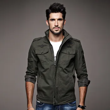 Autumn Men's Cargo Army Jacket Casual Slim Stand Collar Military Coats Water-washed Cotton Brand Clothing Plus Size M-6XL
Autumn Men's Cargo Army Jacket Casual Slim Stand Collar Military Coats Water-washed Cotton Brand Clothing Plus Size M-6XL