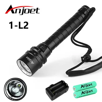 Anjoet XM-L2 LED Flashlight Underwater Expert 100m Diving FlashLight Dive Torch Waterproof Light Lamp Lantern+ 2*18650+ Charger
Anjoet XM-L2 LED Flashlight Underwater Expert 100m Diving FlashLight Dive Torch Waterproof Light Lamp Lantern+ 2*18650+ Charger