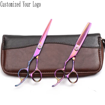 1Set Left-Hand 5.5" 6" 440C Customize Logo Dogs Grooming Kit Straight Scissors Thinning Shears Pets Shears Animal Scissors C8002
1Set Left-Hand 5.5" 6" 440C Customize Logo Dogs Grooming Kit Straight Scissors Thinning Shears Pets Shears Animal Scissors C8002