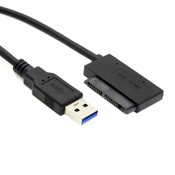 Cablecc 10cm USB 3.0 to Micro SATA 7+9 16 Pin 1.8" 90 Degree Angled Hard Disk Driver SSD Adapter Cable
Cablecc 10cm USB 3.0 to Micro SATA 7+9 16 Pin 1.8" 90 Degree Angled Hard Disk Driver SSD Adapter Cable