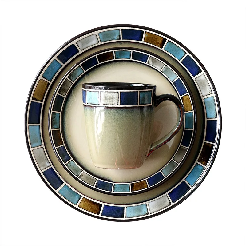 Ceramics Blue Flat Plate Elegant Cube Platter Porcelain European Style Dinner Dish Cup And Saucer Home Decoration Tray 1 Pcs
Ceramics Blue Flat Plate Elegant Cube Platter Porcelain European Style Dinner Dish Cup And Saucer Home Decoration Tray 1 Pcs
