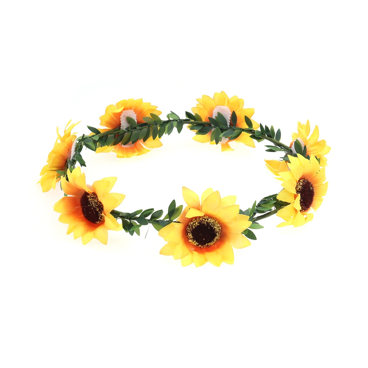 Twin Spike Hairband with Sunflowers
