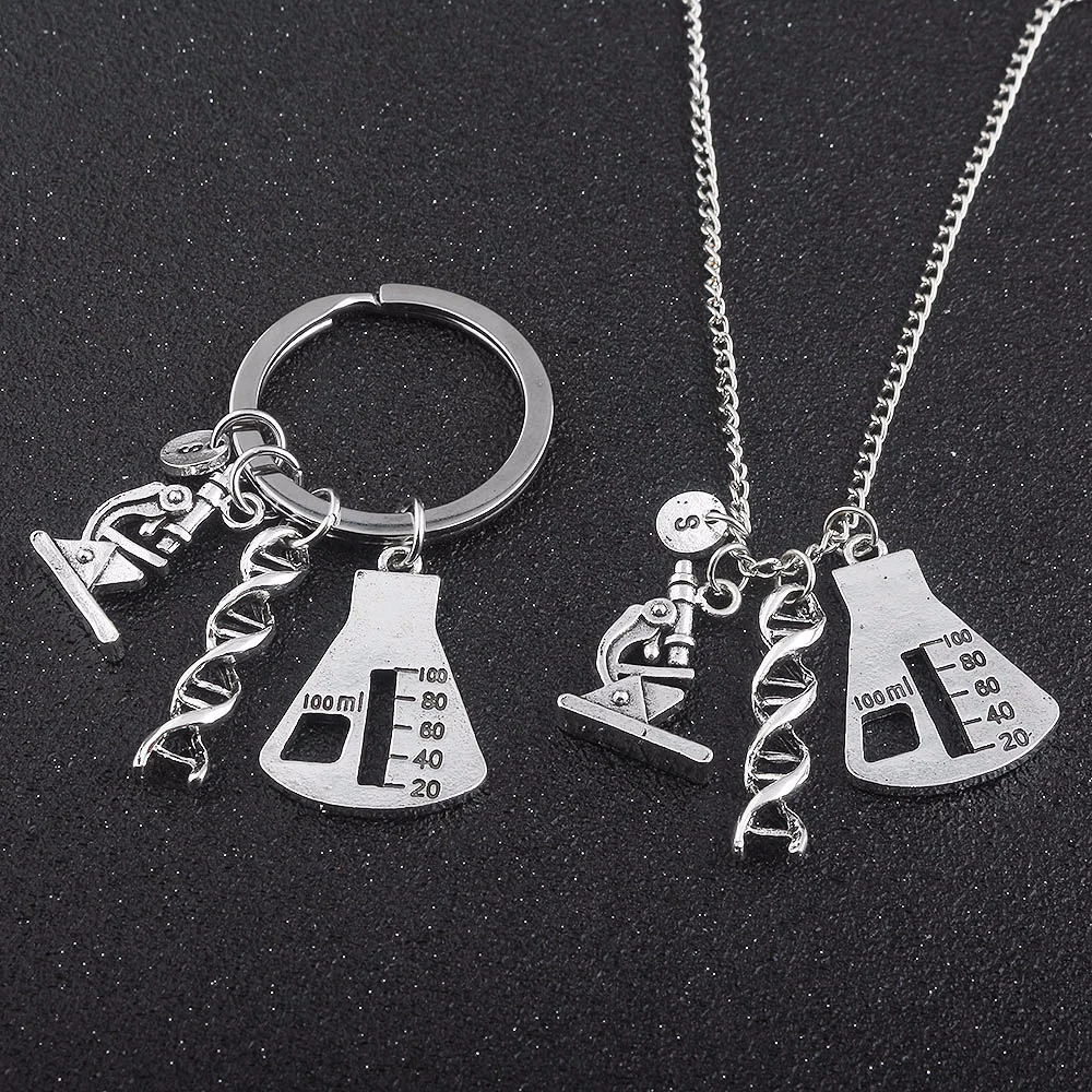 DNA Keyring Science Keychain Double Helix Keychain DNA Keychain Beaker Keyring Microscope Keyring Genetics Gift, DNA Stran
DNA Keyring Science Keychain Double Helix Keychain DNA Keychain Beaker Keyring Microscope Keyring Genetics Gift, DNA Stran