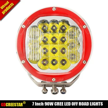 Round 90W LED Off road Lights For Tractor Truck SUV CAR 12V 24V IP67 Red Black LED Drive light High Power 90W LED Fog Light x1pc
Round 90W LED Off road Lights For Tractor Truck SUV CAR 12V 24V IP67 Red Black LED Drive light High Power 90W LED Fog Light x1pc