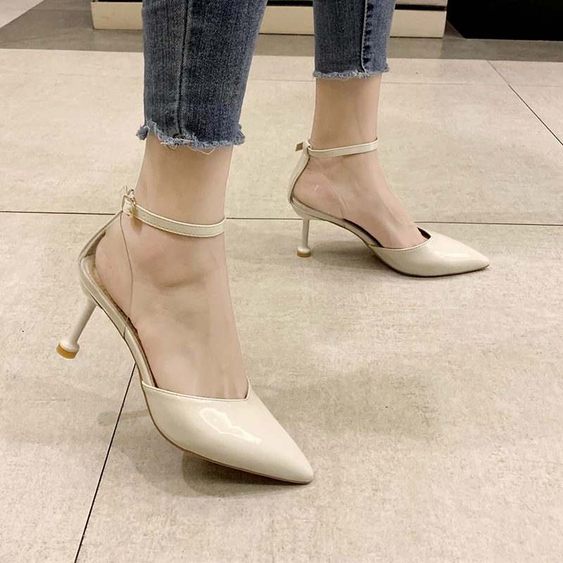 2019 New Summer Women Ankle Strap Sandals High Thin Heel Pointed Toe Buckle Sexy Office Ladies Women Shoes High Heels F90037
2019 New Summer Women Ankle Strap Sandals High Thin Heel Pointed Toe Buckle Sexy Office Ladies Women Shoes High Heels F90037