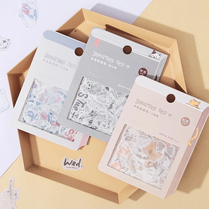 JIANWU cute cat Stickers Bag Animal Weekly Scrapbooking DIY Decor Bullet Journal Sticker Accessories kawaii stationery store
JIANWU cute cat Stickers Bag Animal Weekly Scrapbooking DIY Decor Bullet Journal Sticker Accessories kawaii stationery store