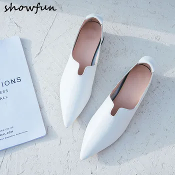 Women's genuine leather slip-on flats brand designer pointed toe soft comfort espadrilles leisure daily shoes plus size 33-43
Women's genuine leather slip-on flats brand designer pointed toe soft comfort espadrilles leisure daily shoes plus size 33-43