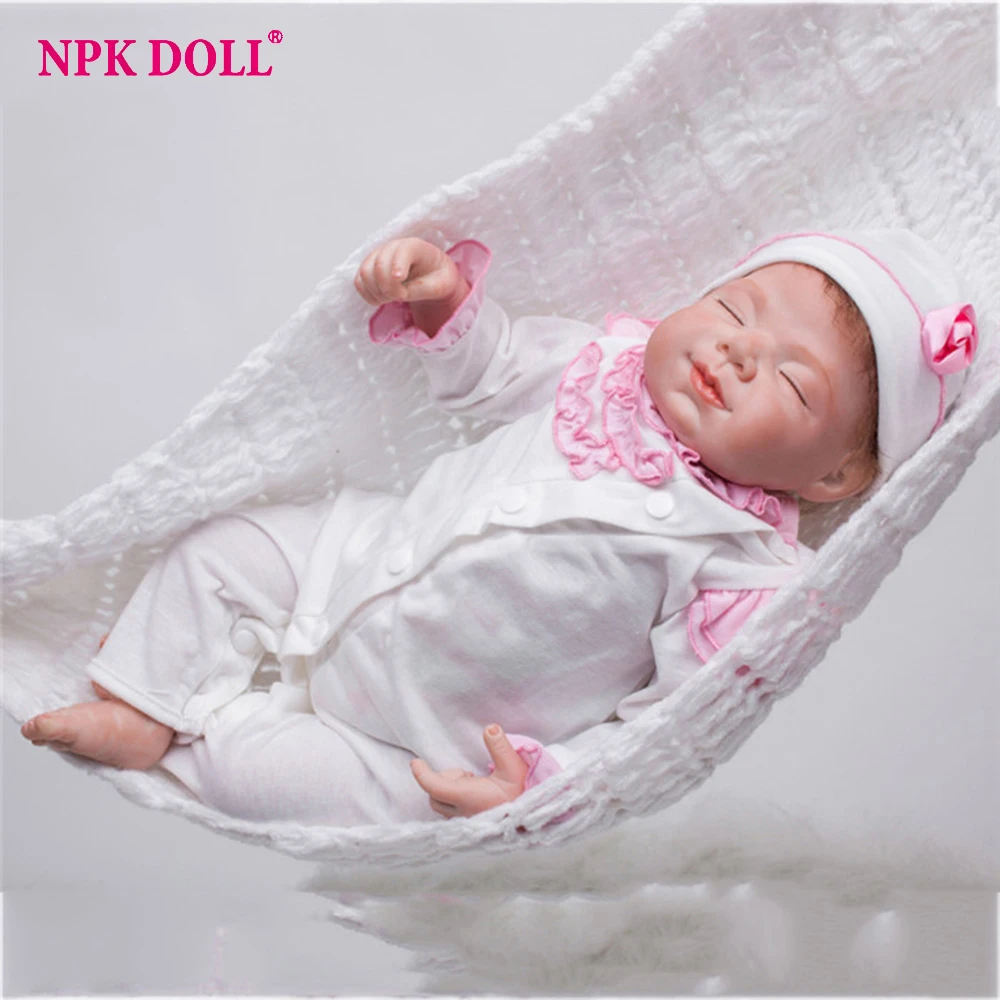 55cm Silicone Vinyl Reborn Baby Girl Doll Lifelike Soft W Clothes 22" Newborn babies Doll Reborn Brithday Gift Kids Brinquedos
55cm Silicone Vinyl Reborn Baby Girl Doll Lifelike Soft W Clothes 22" Newborn babies Doll Reborn Brithday Gift Kids Brinquedos