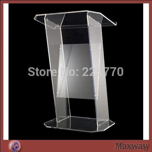 Image Multimedia Teaching Acrylic Lectern Brown podium club welcome reception desk bank cafe bar recount station lectern The platform