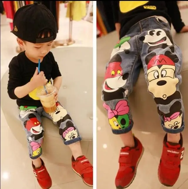 2-9YEArs Children Pants boys jeans Spring Baby boy Cartoon Mouse Jeans Trousers Fashion Children Clothing Jeans boys Kids Jeans
2-9YEArs Children Pants boys jeans Spring Baby boy Cartoon Mouse Jeans Trousers Fashion Children Clothing Jeans boys Kids Jeans