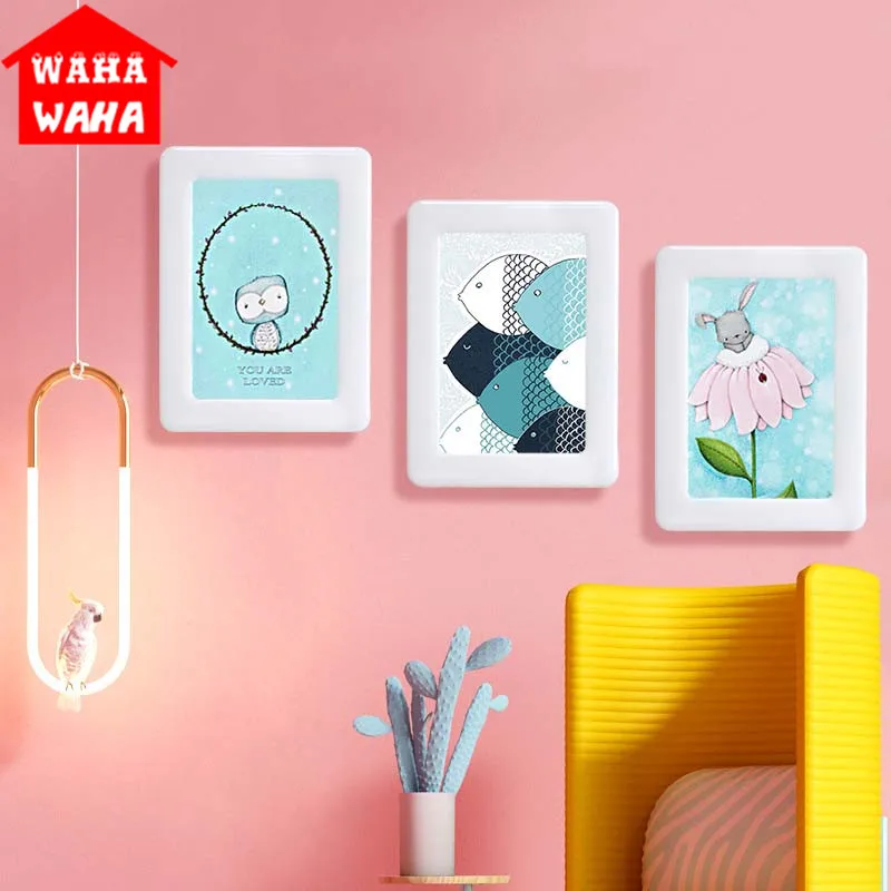 Colorful Magnetic Photo Frame with Adhesive Manget Frames for Kids Room Wall DIY Removable Home Decorative Magnet Picture Frame
Colorful Magnetic Photo Frame with Adhesive Manget Frames for Kids Room Wall DIY Removable Home Decorative Magnet Picture Frame