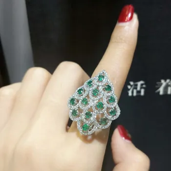 FLZB , Fine jewelry elegant design charming ring natural emerald in 925 sterling sliver with 18k gold plated supper women ring
FLZB , Fine jewelry elegant design charming ring natural emerald in 925 sterling sliver with 18k gold plated supper women ring