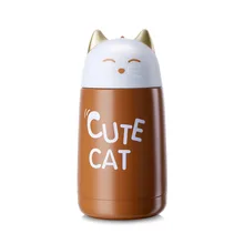 330ml New Thermos Cup Cartoon Moe Cat Thermo Mug Drinkware Kids Water Bottle Stainless Steel Vacuum Leak-proof Insulation Cup