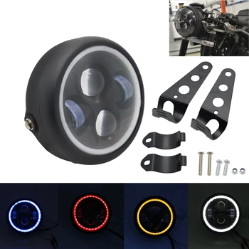 6.5" 5.75 inch Motorcycle LED Headlight DRL With Bracket Cafe Racer For Harley Sportster Cafe Racer Bobber Iron 883 Indian Scout
6.5" 5.75 inch Motorcycle LED Headlight DRL With Bracket Cafe Racer For Harley Sportster Cafe Racer Bobber Iron 883 Indian Scout